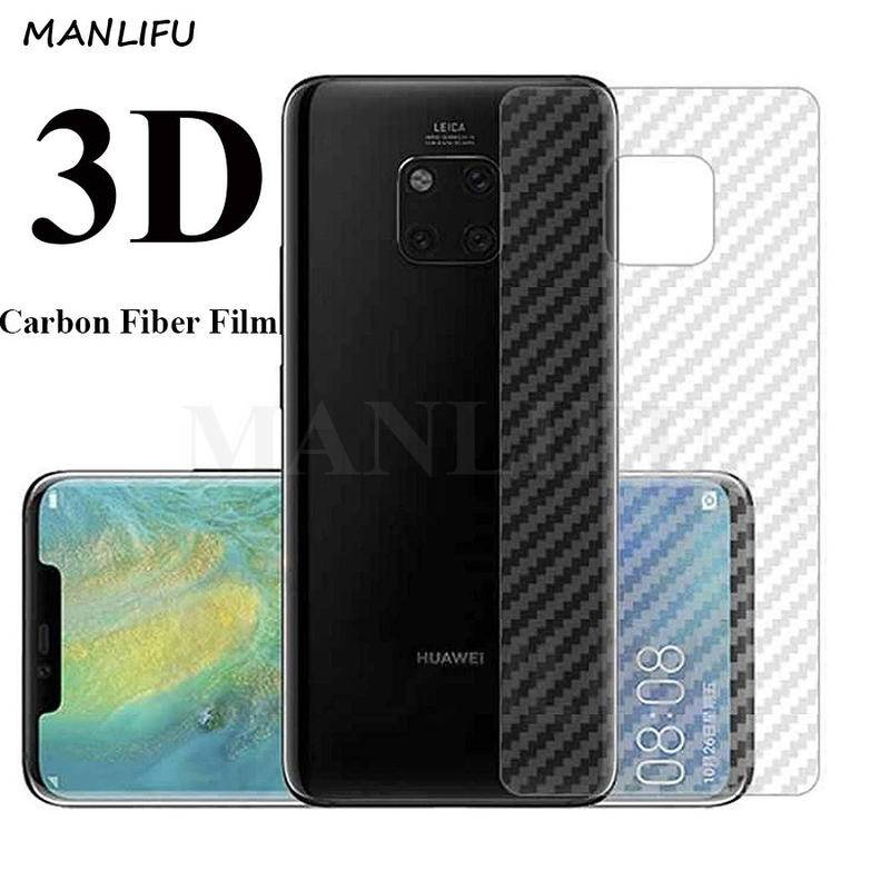 Set 2 miếng dán bảo vệ mặt sau điện thoại bằng sợi carbon phù hợp cho Huawei Mate 8 9 10 20 30 40 Pro