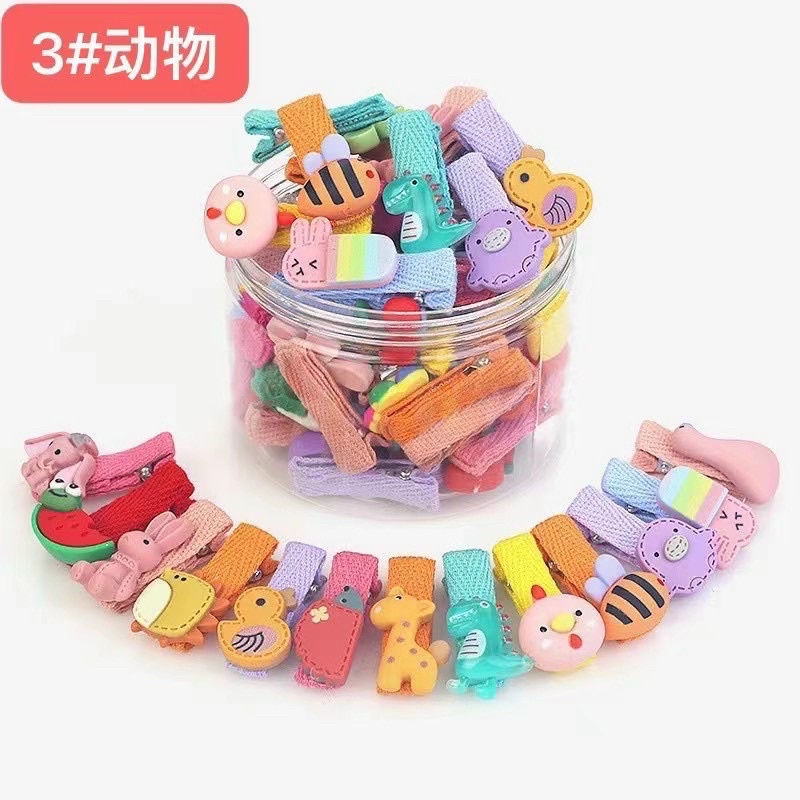 Kẹp tóc bấm nhiều màu sắc cho bé - đủ màu