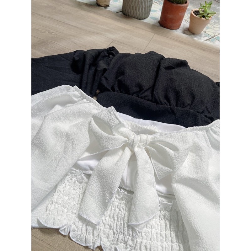 ÁO TIỂU THƯ TAY PHỒNG CỘT NƠ XINH CÓ MOD NGỰC M5 | BigBuy360 - bigbuy360.vn