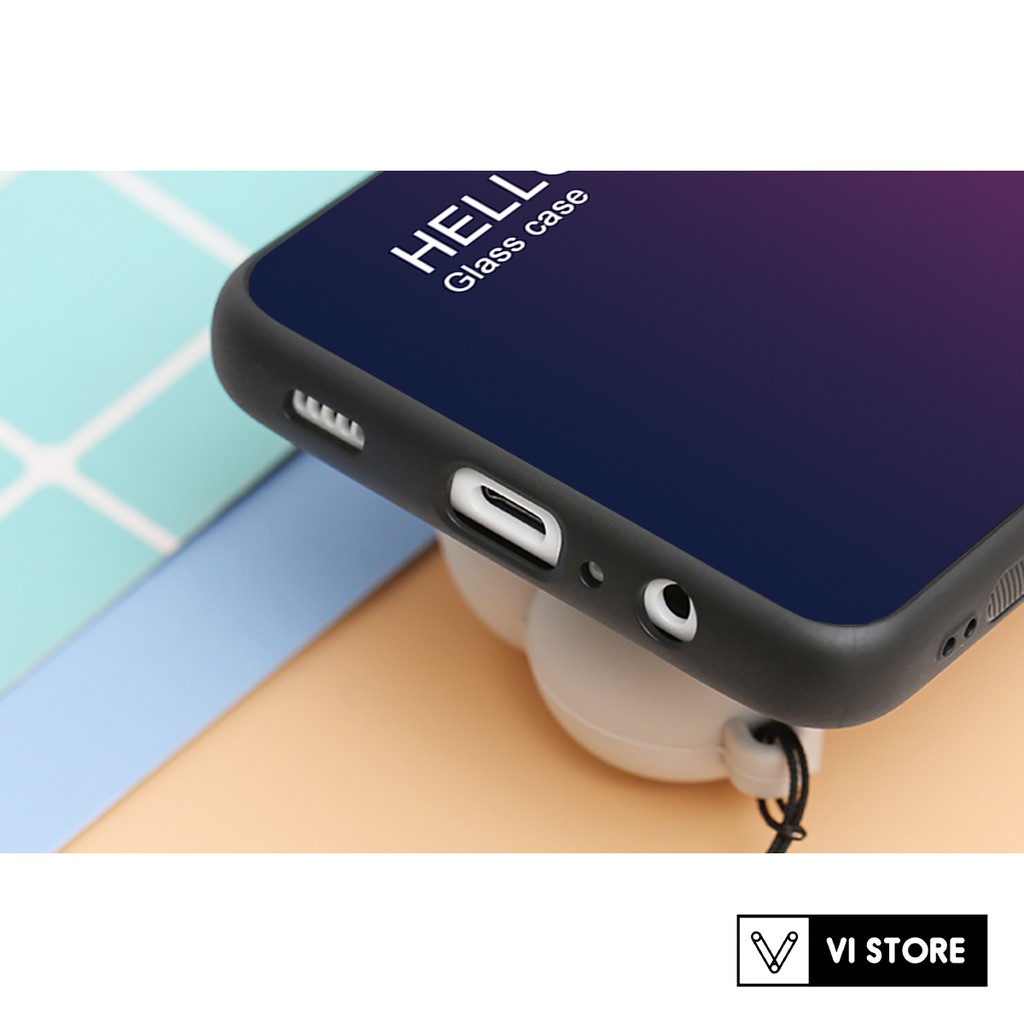 Ốp lưng kính cường lực Samsung Galaxy A12, A22  - Gradient Edition
