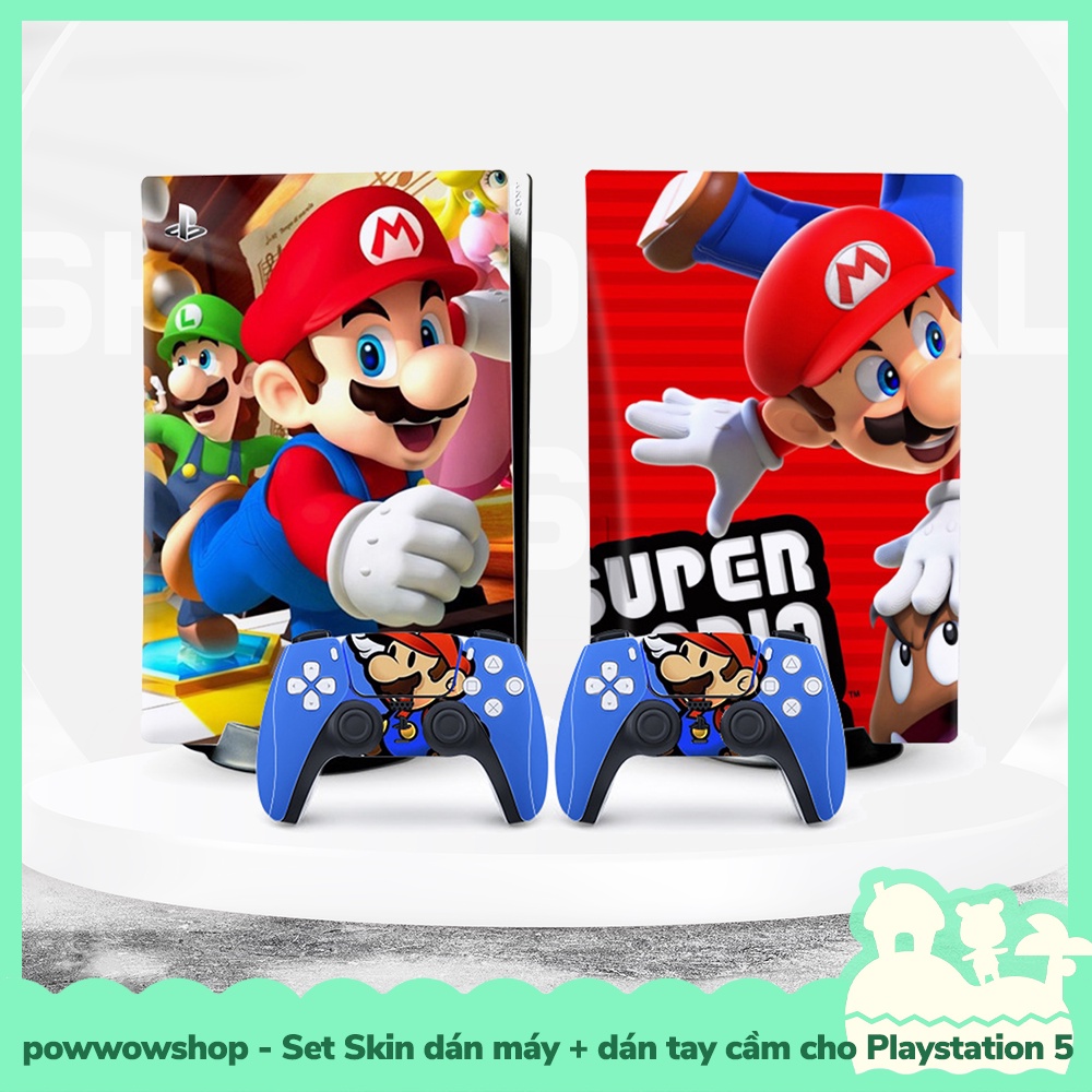 PS5 Disk Set Skin Decal Dán Máy Game Playstation 5 và Dán Tay Cầm Anime Manga Game