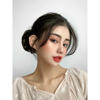 búi cột thẳng tóc giả