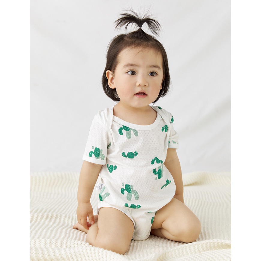 Bộ quần áo cotton mặc nhà cao cấp cho bé - Mẫu bodysuit - Size từ 2 đến 12kg