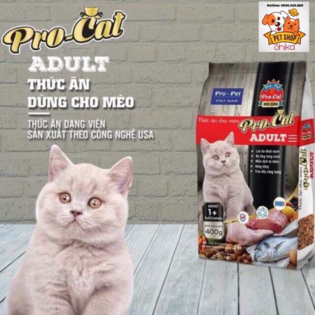 PRO CAT ADULT 400g - Thức ăn cho mèo trưởng thành