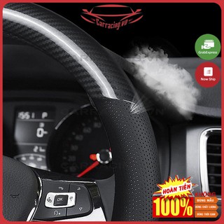 Bọc vô lăng xe ô tô  CARRACING TAH03 Bọc da vô lăng Ốp Vân Carbon Cao Cấp Chống Trơn - Phụ Kiện Đồ Chơi Ô TÔ - Xe Hơi