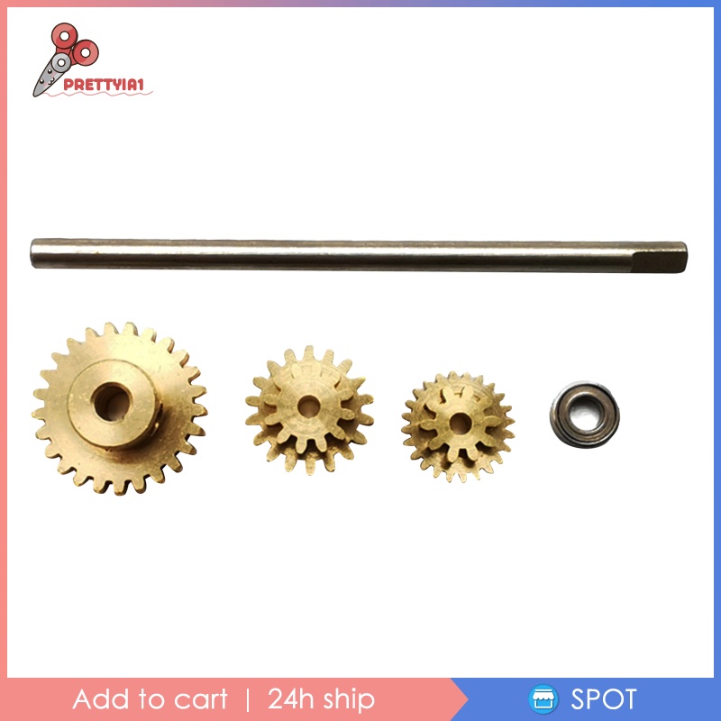 Bộ 3 Bánh Răng Hợp Kim 1 / 10 19T 24T 26T Cho WPL D12 RC DIY