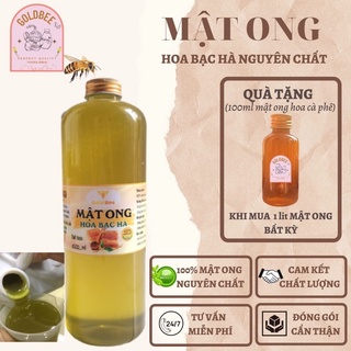 Mật ong tự nhiên nguyên chất mật ong hoa bạc hà Hà Giang GoldBee