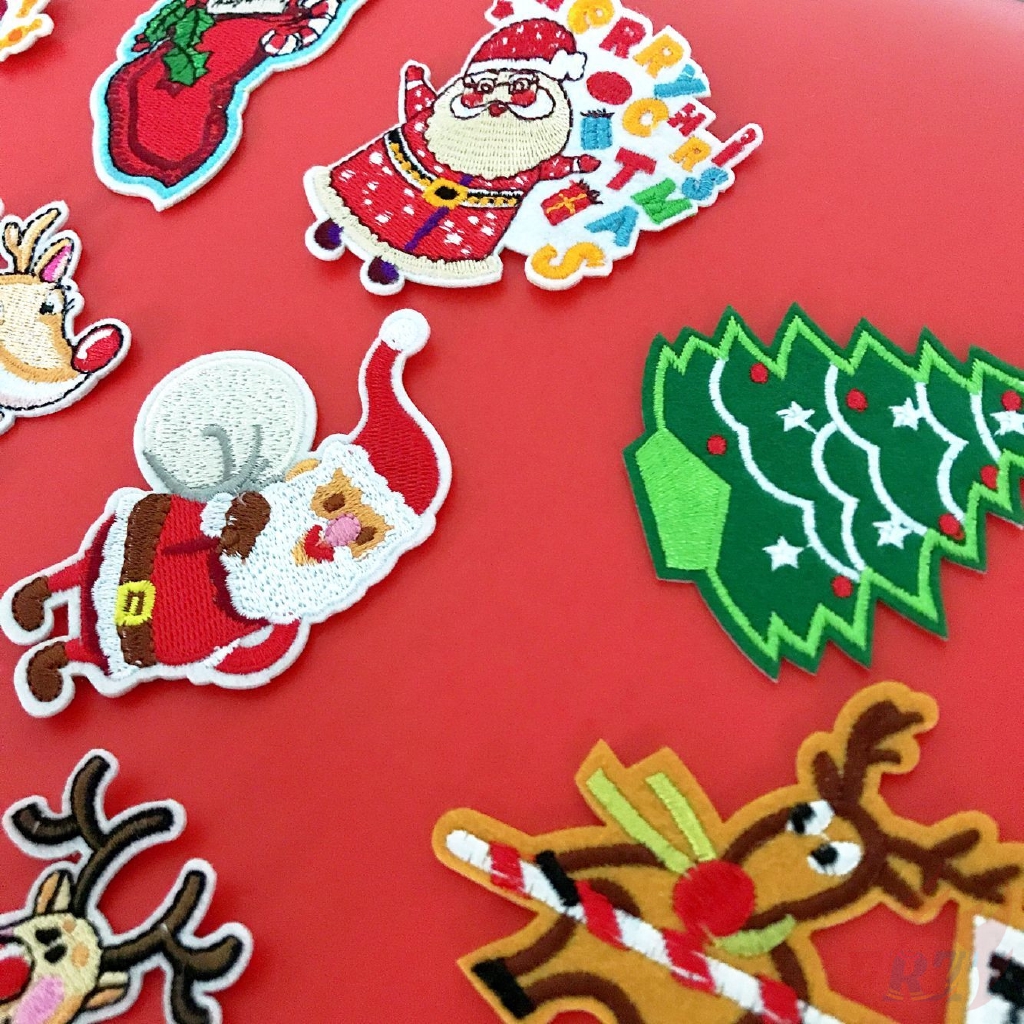 1pc ❀ Sticker Ủi Thêu Hình Giáng Sinh ❀ Sticker Ủi Thêu Hình Giáng Sinh