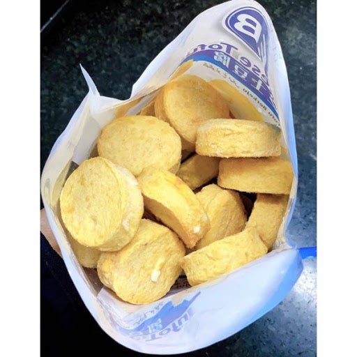 Đậu hũ phô mai Cheese Fish Tofu EB/đậu hủ phô mai Malaysia dùng làm viên thả lẩu, xiên que chiên, nấu, hấp, nướng