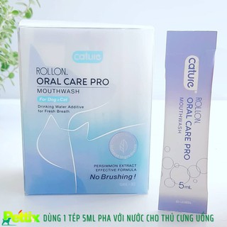 Dung dịch vệ sinh răng miệng cho chó mèo cature rollon oral care pro