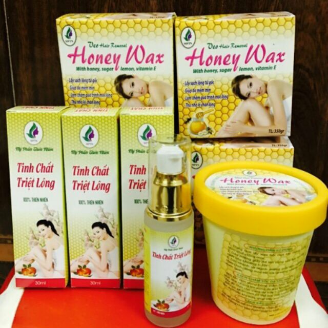 WAX LÔNG HONEY VEO sạch bay lông trong 1 lần wax