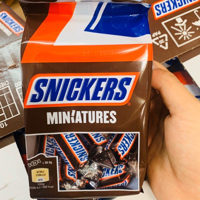 Socola Snickers Miniatures 150g Đức - Date T12/2021