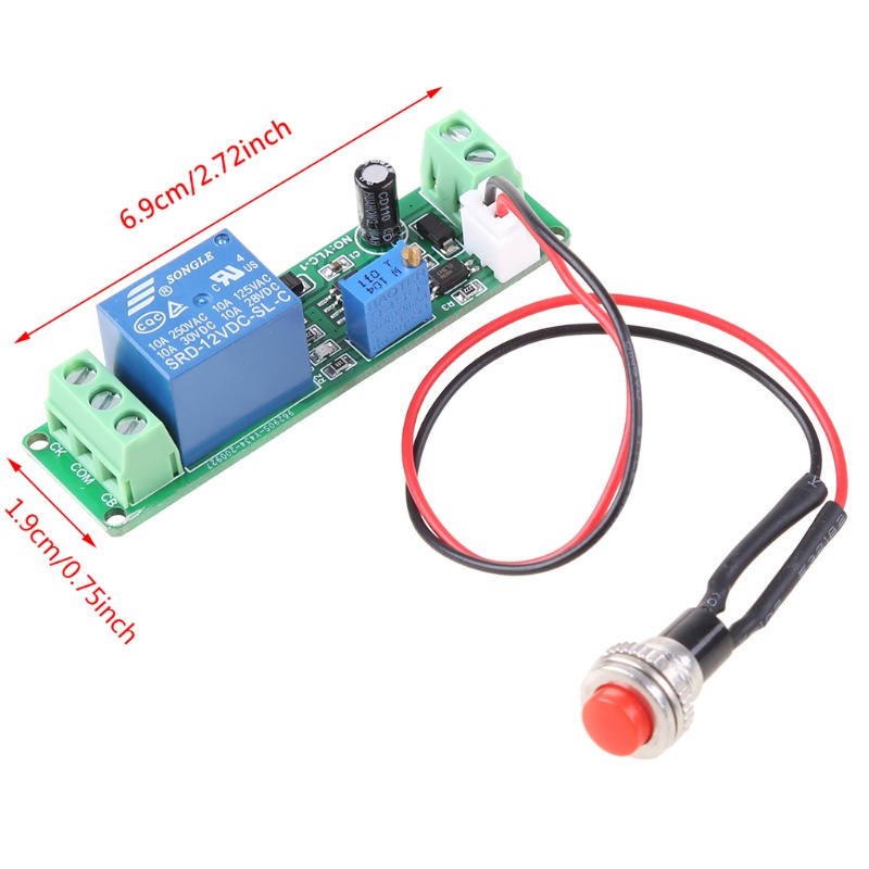 Mô Đun Rơ Le Hẹn Giờ DC 12V 1 10s Chuyên Dụng
