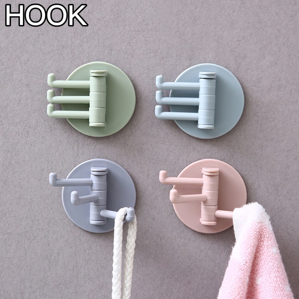 Móc treo khăn hình tam giác xoay được không để lại dấu vết cho nhà bếp nhà tắm
