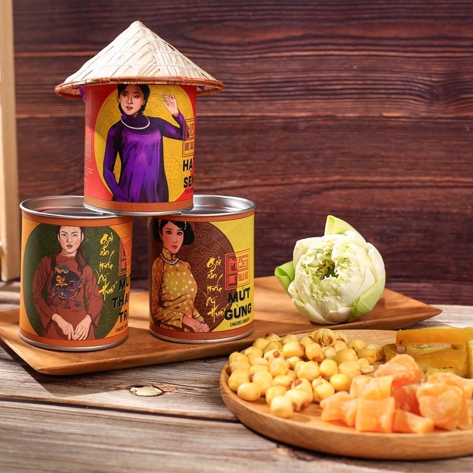 [VSATTP] Mứt Thanh Trà Sấy Dẻo Hộp Nón Đặc Sản Cố Đô 150g - Mộc Truly Hue's