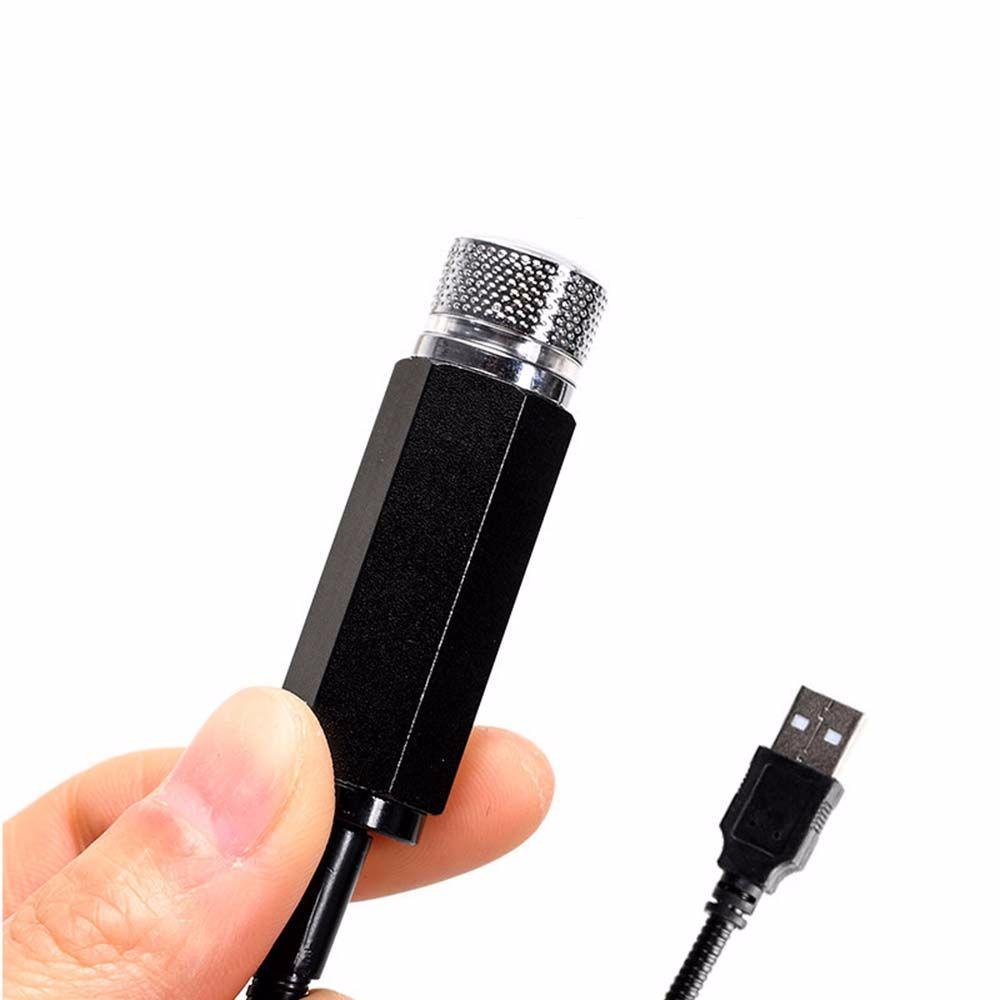Norman Đèn Led Usb Mini Gắn Nóc Xe Hơi Họa Tiết Bầu Trời Sao
