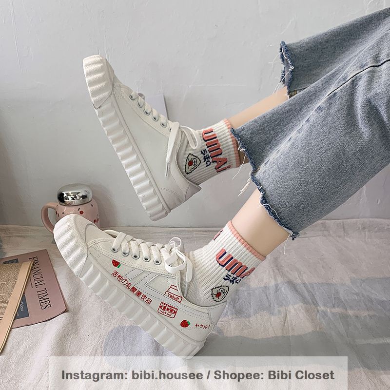 [Mã WAMT2405 giảm 10K đơn 0K] [SẴN] Giày thể thao đế lượn sóng nữ đáng yêu phong cách ulzzang mã S81 | BigBuy360 - bigbuy360.vn