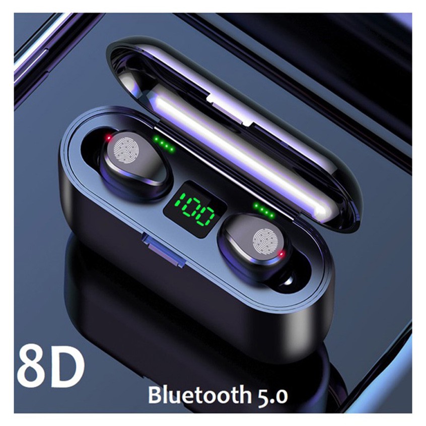 Tai Nghe Bluetooth, Tai Nghe Không Dây AMOI F9 TWS 5.0 9D, Cảm Ứng Chạm, Chống Nước, Chống Ồn. | BigBuy360 - bigbuy360.vn