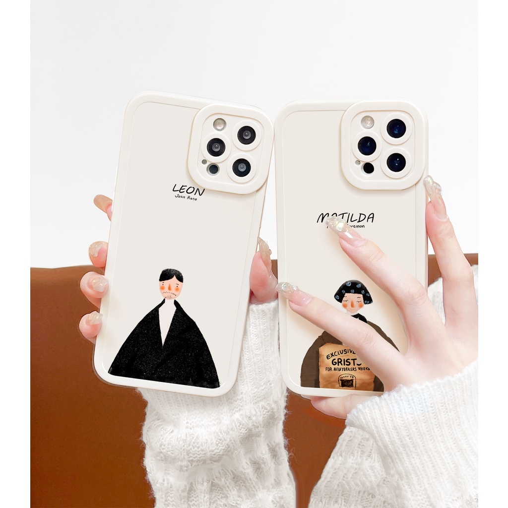 Ốp lưng iphone LEON cạnh vuông 6/6plus/6s/6splus/7/7plus/8/8plus/x/xs/11/12/13/14/pro/max/promax/plus/shin/case