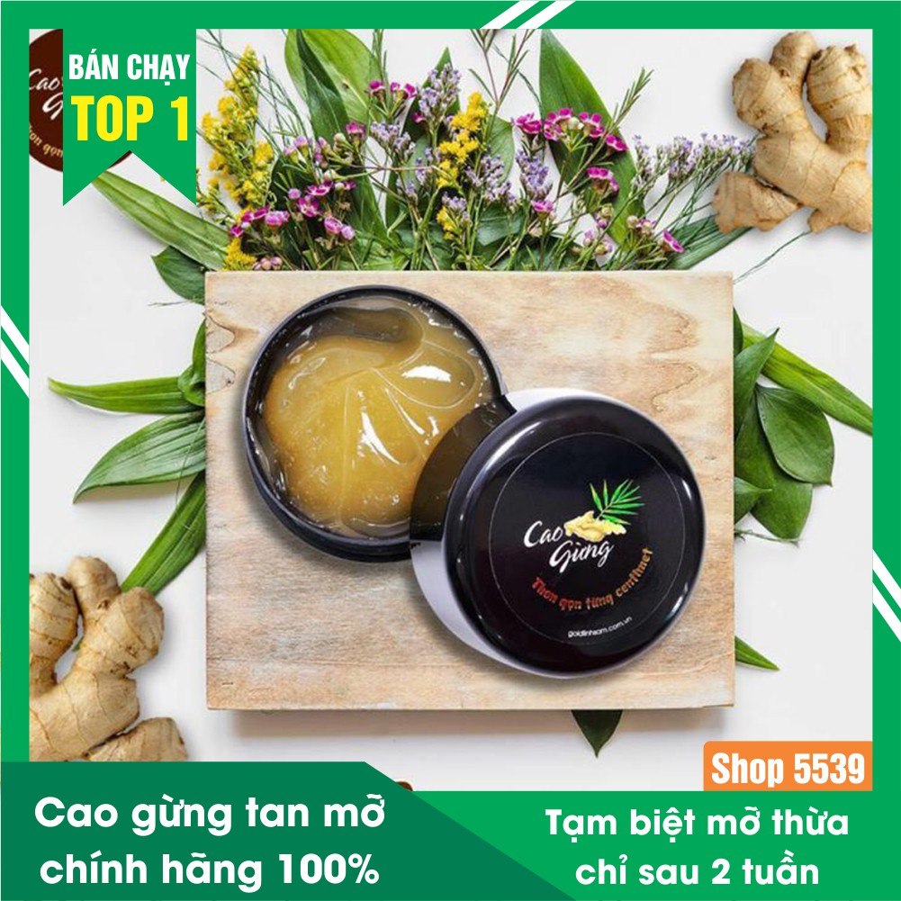 Cao gừng tan mỡ cát tường hàng chính hãng đánh tan mỡ bụng chỉ sau 2 tuần