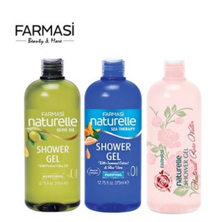 Gel Tắm Chiết Xuất Olive & Khoáng Biển & Hoa Hồng Farmasi