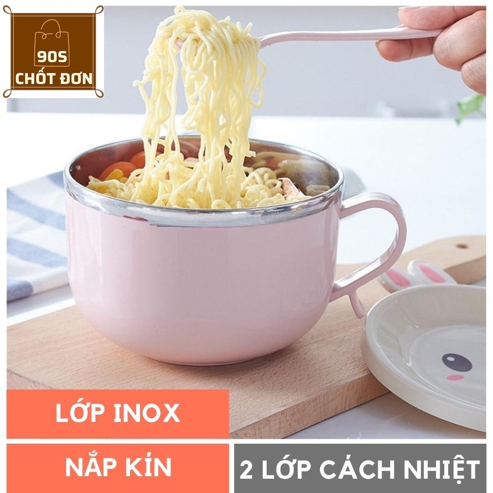 bát ăn mì tôm inox - 14cm