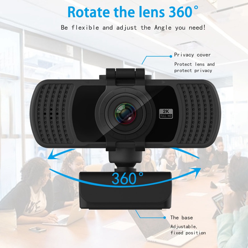 Webcam Usb Pc06 2k Độ Phân Giải Cao Có Kẹp Gắn Máy Tính Tiện Dụng | BigBuy360 - bigbuy360.vn