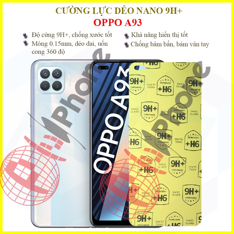 Dán cường lực dẻo nano trong hoặc nhám cho OPPO A93
