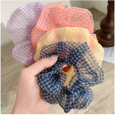 [Mã 151FASHIONSALE1 giảm 10K đơn 50K]Dây Buộc Tóc Vải Scrunchie Đơn Giản Thanh Lịch