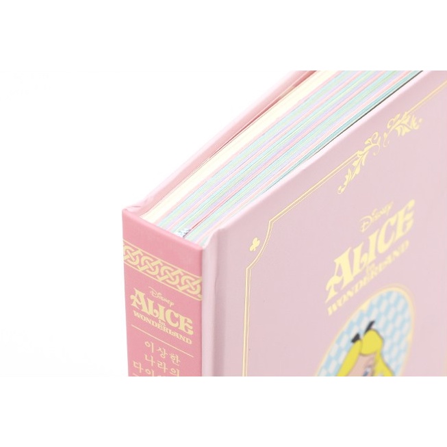 Bộ Sổ Nhật Ký Disney x Alice + Bút Màu Hồng Trắng