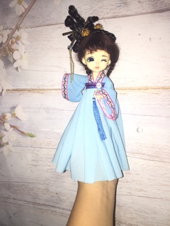 Búi tóc cổ trang cho bjd bru .1/8 1/4 và 1/3