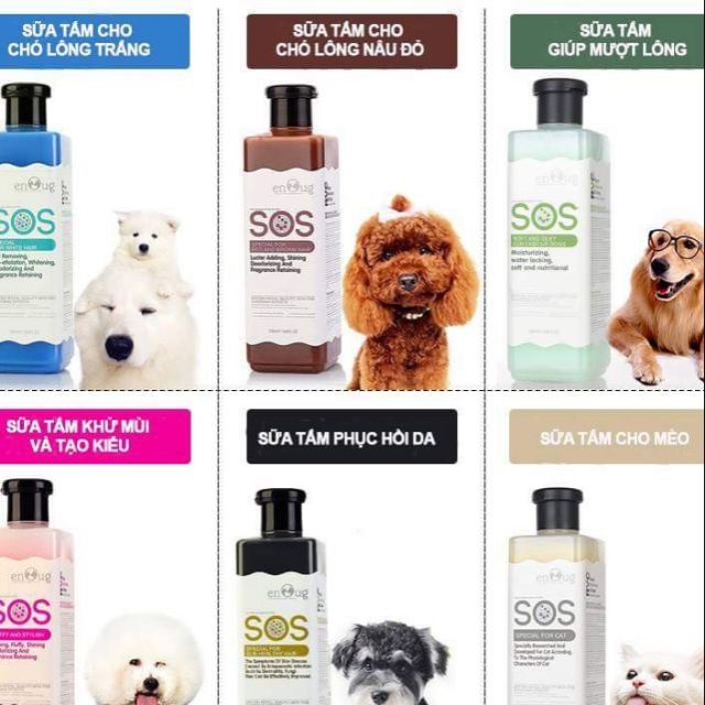 Sữa tắm sos cho cún cưng