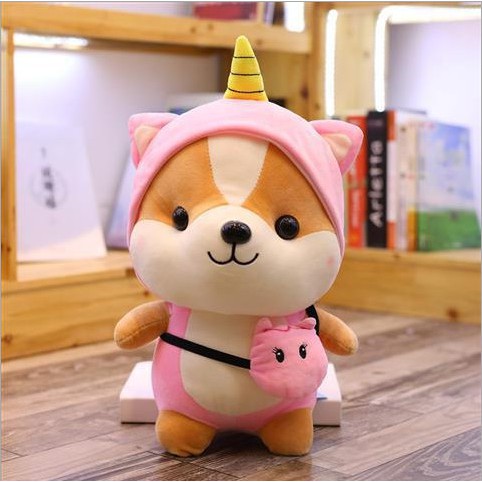Gấu Bông Chó Shiba Cosplay Cute mềm mịn Size 25 cm | BigBuy360 - bigbuy360.vn