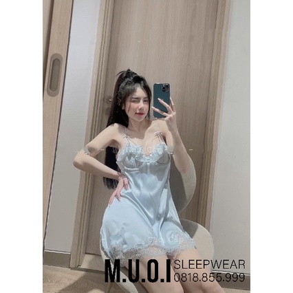 Váy ngủ sexy cao cấp có mút ngực Đầm mặc nhà gợi cảm quyến rũ ( SX 169 )