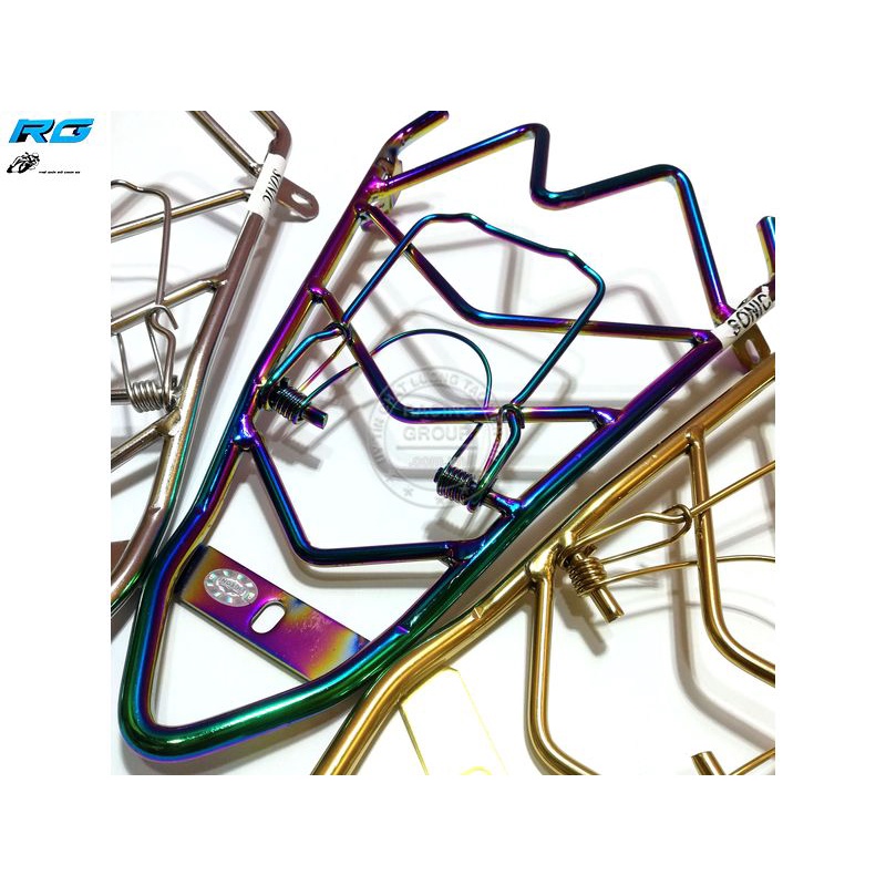 Baga Sonic titan Inox 7 Màu Baga Giữa Gắn Xe Máy Sonic Có 2 Móc 10li Chắc Chắn