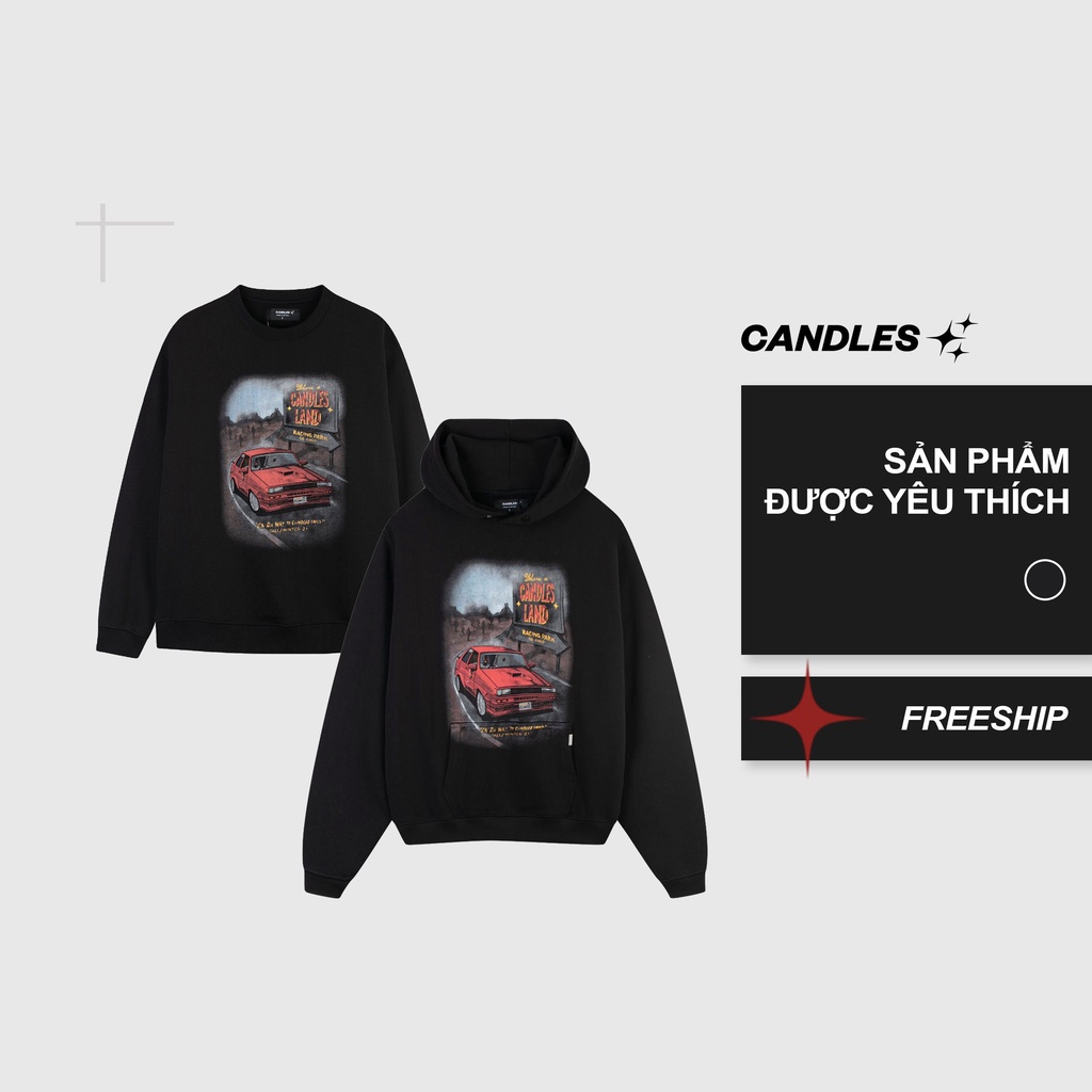 Áo nỉ có mũ và sweater Candles Land