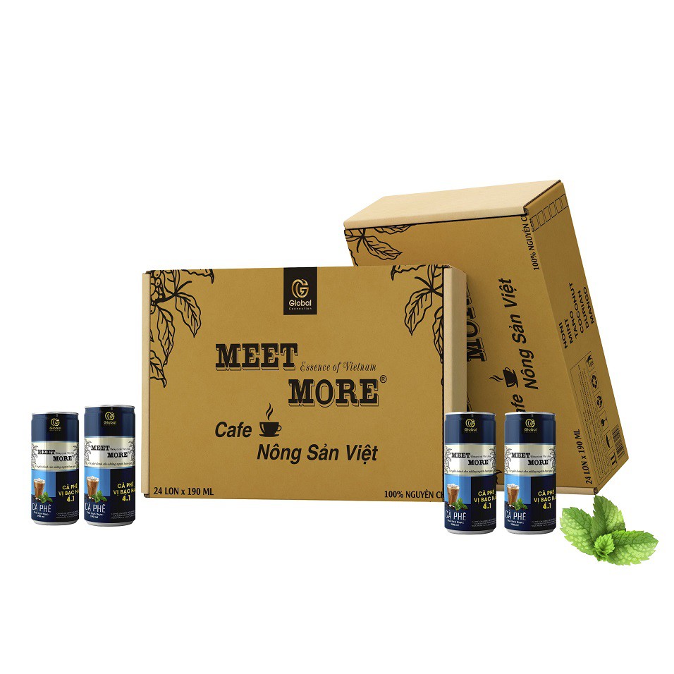 [SP Mới - Chính Hãng] Lon Cà Phê Trái Cây Vị Bạc Hà Meet More - 190ml | BigBuy360 - bigbuy360.vn