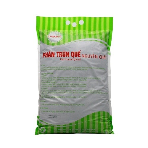 Phân trùn quế nguyên chất 100% dinh dưỡng từ thiên nhiên Lavamix gói 5kg