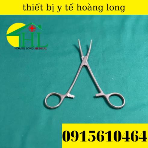 Panh Y Tế, Panh Gắp Phẫu Thuật, Pen Kẹp Y Tế, Panh Cong Không Mấu 16cm - Hàng Pakistan