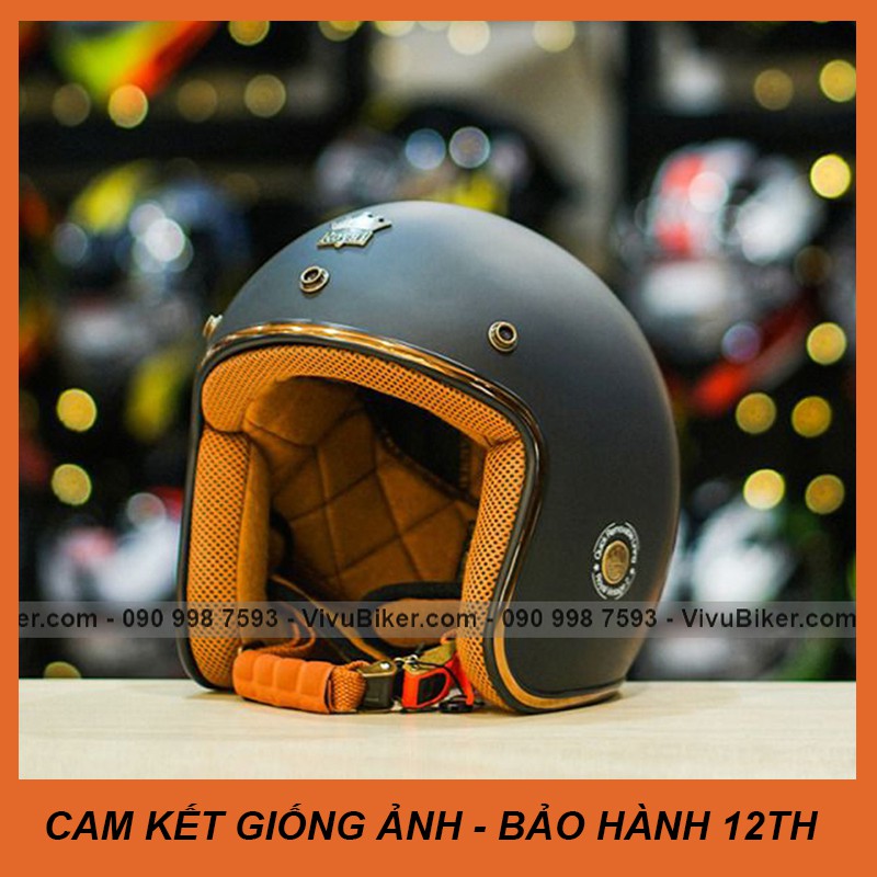 [GIÁ KHO] Mũ nón bảo hiểm 3/4 classic Royal m20c màu hồng lót rời cao cấp - tặng kèm balo dây rút chống trầy