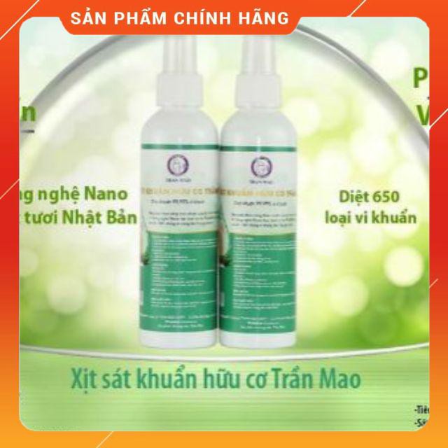 XỊT SÁT KHUẨN HỮU CƠ TRẦN MAO 200ML