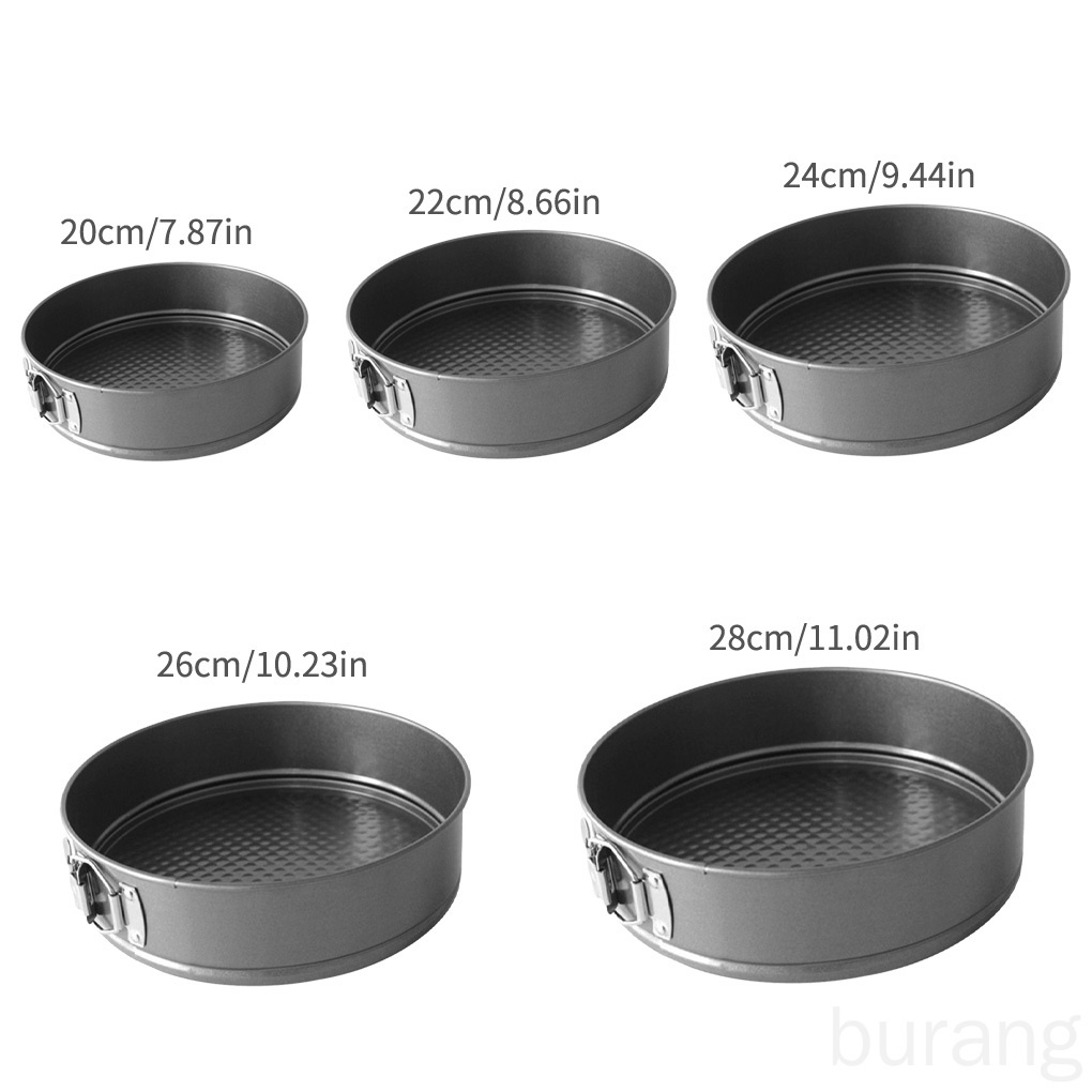 Khuôn làm bánh hình tròn bằng thép carbon chống dính chịu nhiệt cao 20cm