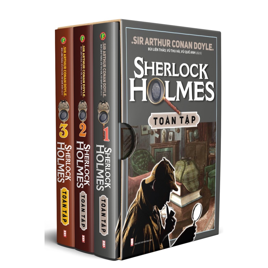 Sách - Sherlock Holmes Toàn Tập Trọn Bộ 3 Tập (Bìa cứng)