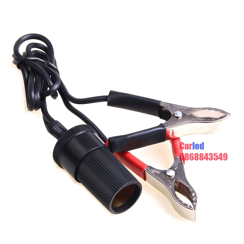 Bộ dây cáp nối từ bình ắc quy ra nguồn xe ô tô