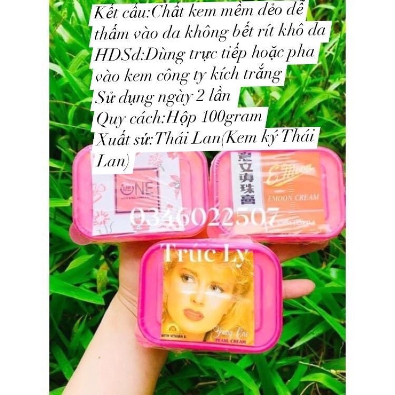 ( Hàng chuẩn ) Kem Thái Lan Emon Xù One Thái Lan dưỡng trắng da body hộp 100gram