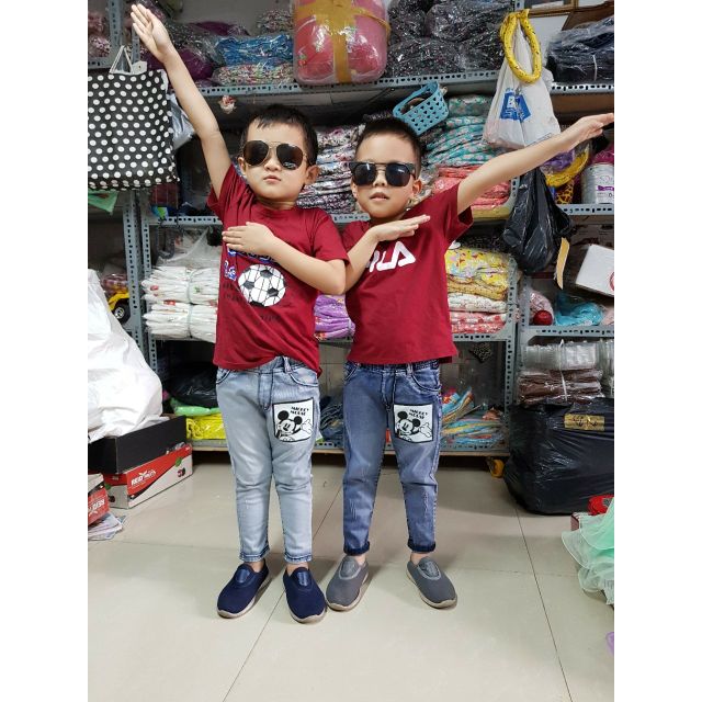combo quần jean cho bé trai