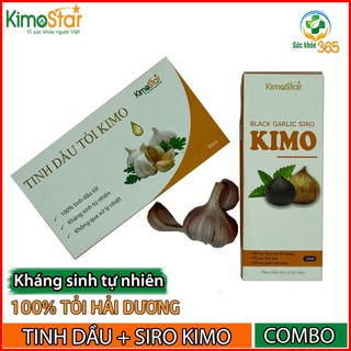 COMBO Siro Tinh dầu tỏi đen Kimo