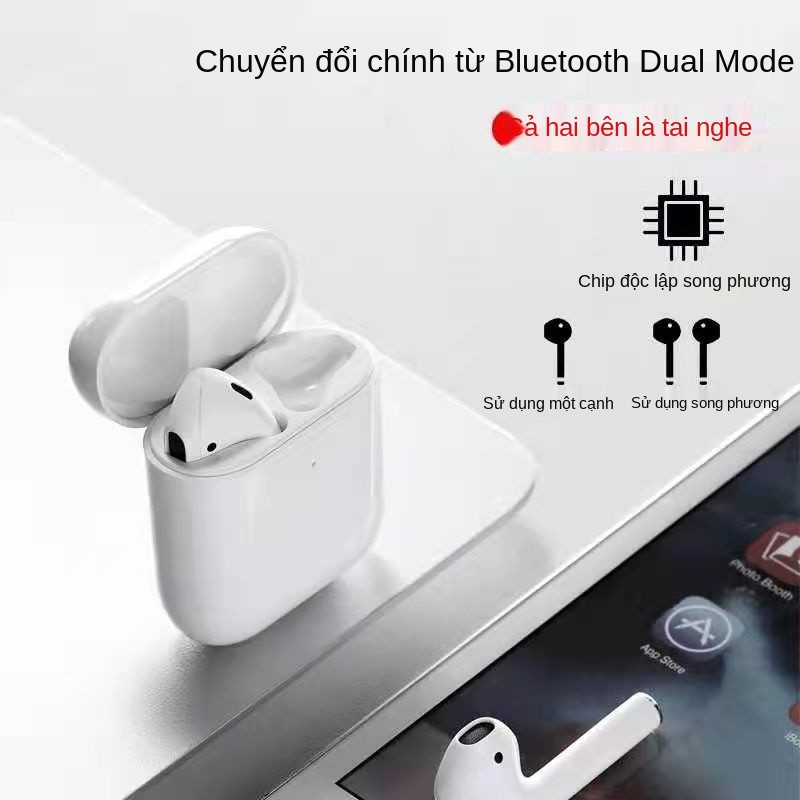 Huaqiangbei thế hệ thứ hai tai nghe Bluetooth true wireless Xiaomi Apple 8plus chất lượng âm thanh tốt 12 eleven in-ear