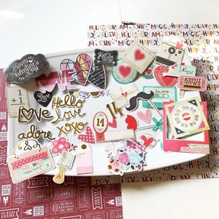 [ẢNH THẬT SHOP CHỤP] sticker cắt rời trang trí valentine