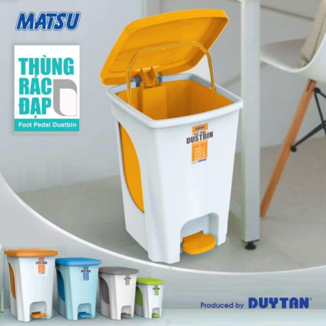 THÙNG RÁC NẮP BẬT MATSU LỚN